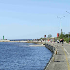 ...widok na falochrony...tzn że już dochodzę na początek wschodniej plaży.