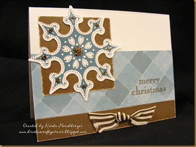 wonderland cricut snowflake card - khershberger