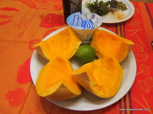  Ute cooks: ROASTED PUMPKIN WITH CARDAMON AND LIME 