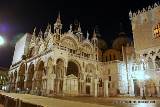 St. Mark's Basilica at night