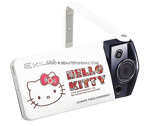 HELLO KITTY CASIO CAMERA EXILIM EX-TR10 SINGAPORE LIMITED EDITION SANRIO HONG KONG wooden case, passport holder, carrying bag, camera pouch, camera strap, screen cleaner beautiful self-portraits swivel function EXCLUSIVE COMEX 2013