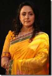 Hema Malini in yellow saree