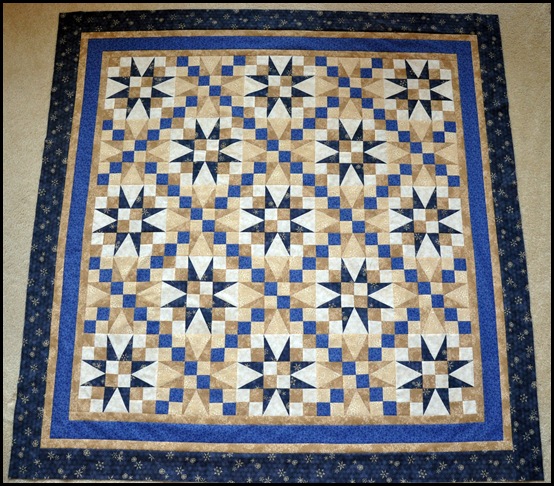 Indigo Stars quilt 002