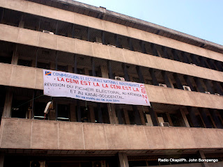 Une vue du siège de la Ceni à Kinshasa, ce 28/03/2011. Radio Okapi/Ph. John Bompengo