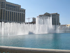 The dancing fountains at the Bellagio.