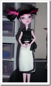 Lace top and wrap skirt for Monster High dolls