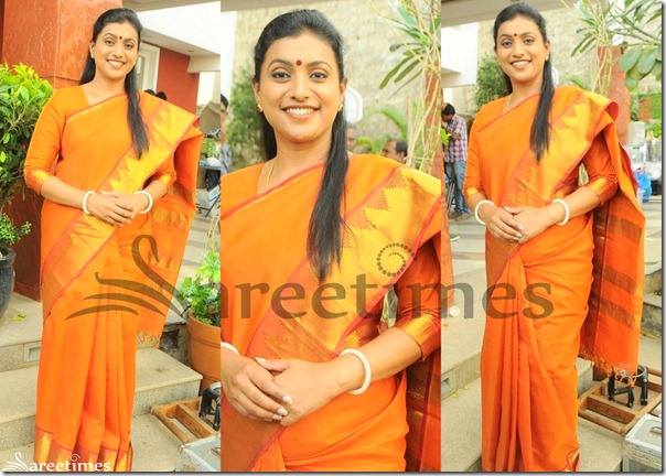 Roja_Orange_Traditional_Saree