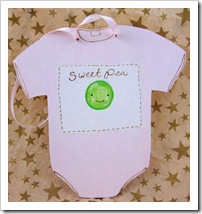 SweetPea Baby Bodysuit Ornament