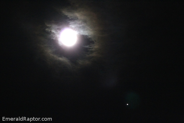 Moon and Jupiter