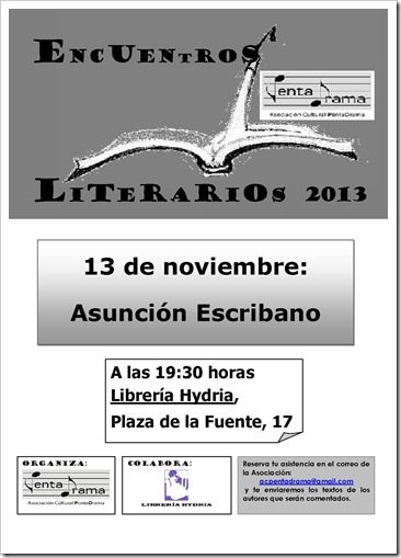 ASUNCIÓN ESCRIBANO, cartel ASUNCIÓN ESCRIBANO, cartel