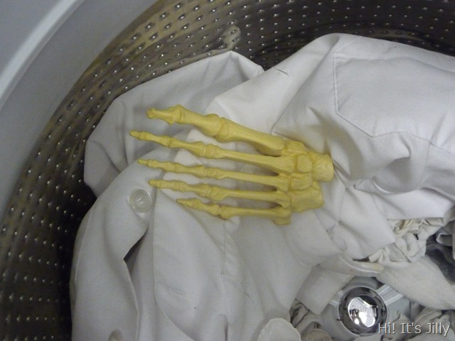 skeletons in the washer