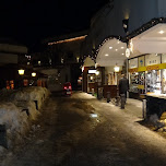 seefeld shopping street by night in Seefeld, Austria 