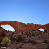 Windows vistas de trás -  Arches National Park -   Moab - Utah