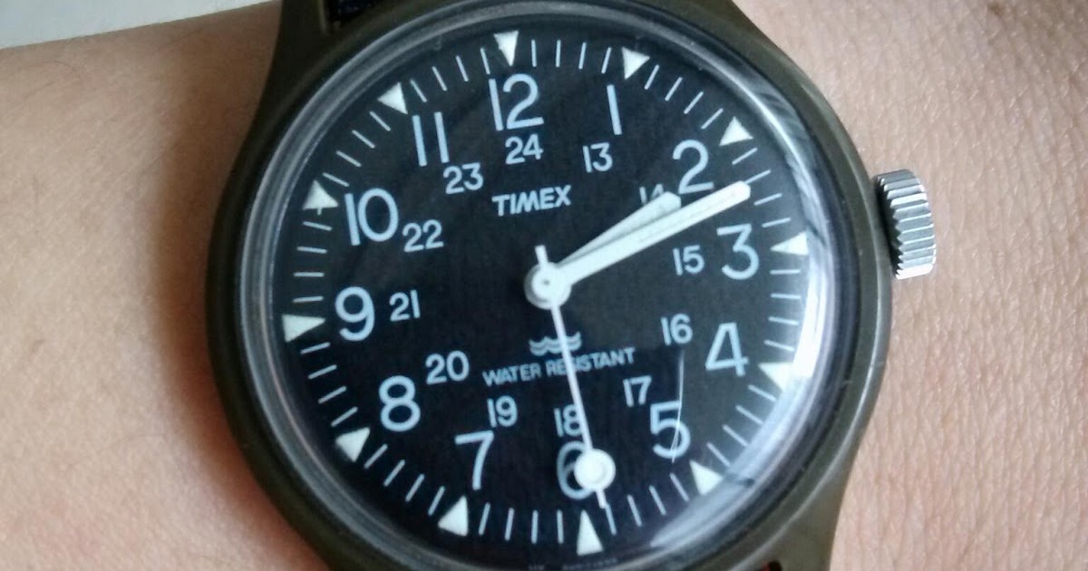 nonexpensive military field watch review Timex vietnam war era old camper (MacGyver's watch)