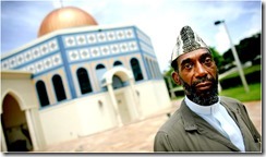 Sinclair Hejazi Abdus-Salaam, now retired in Boca Raton, Fla., prayed at the trade center. Sinclair Hejazi Abdus-Salaam, now retired in Boca Raton, Fla., prayed at the trade center.