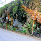 A Unique Collage Of Carved Rock And Plants - Bridgetown, Barbados