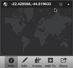 Adding GPS coordinates to iPhoto Assign a Place box