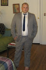 Grey suit with white shirt