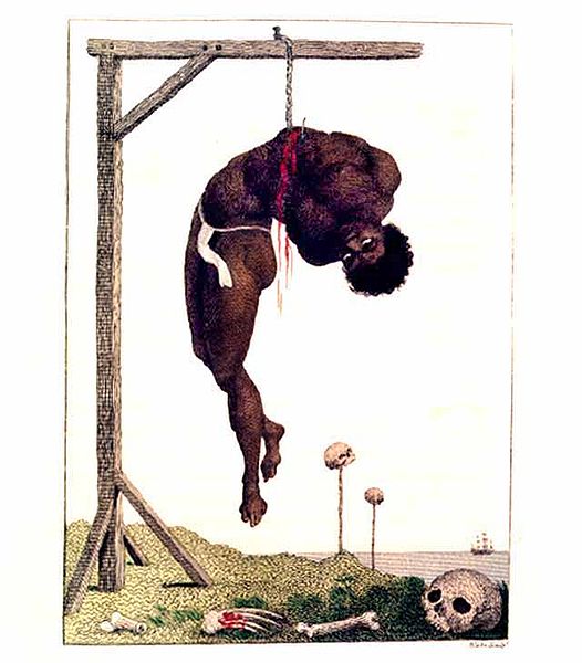 A Negro Hung Alive By The Ribs To A Gallows, William Blake