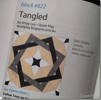 Tangled block in Quiltmaker vol 9 Tangled block in Quiltmaker vol 9