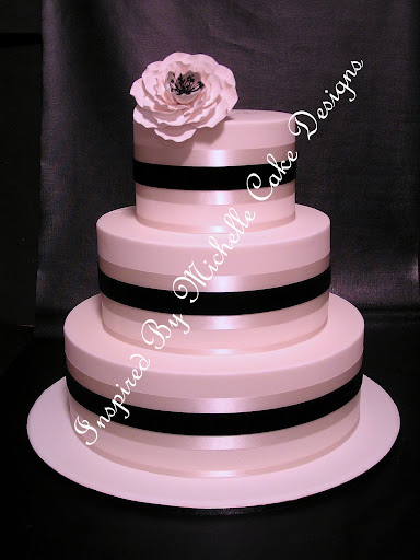 Inspired By Michelle Cake Designsjpg white and black velvet three wedding