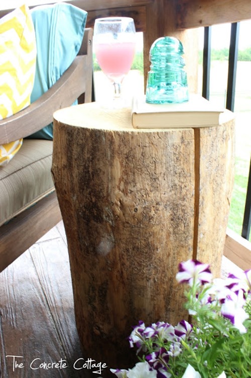 Tree Stump End Table 1