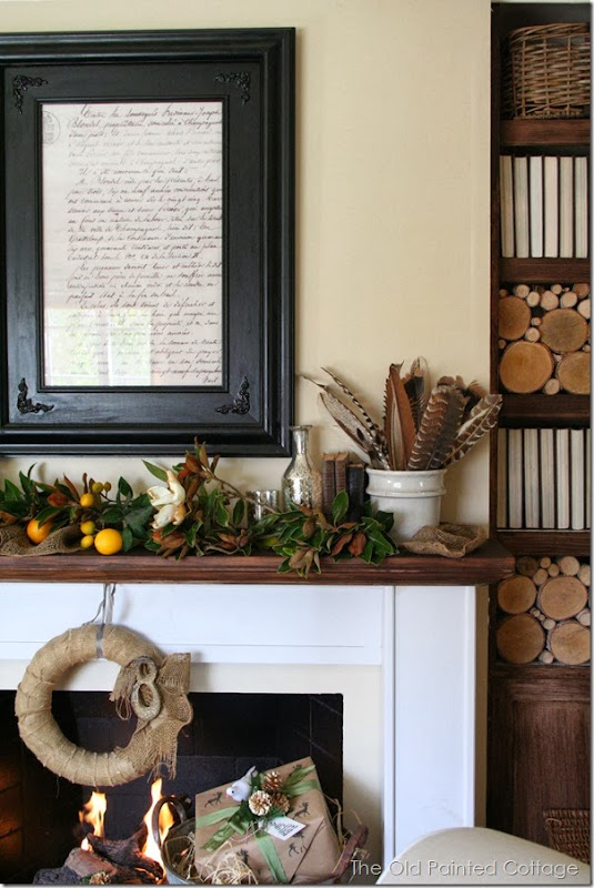 The Old Painted Cottage - Winter Mantel The Old Painted Cottage - Winter Mantel