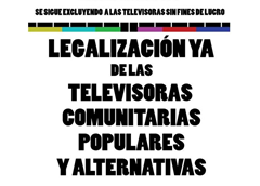 Legalizacion TV Alternativas