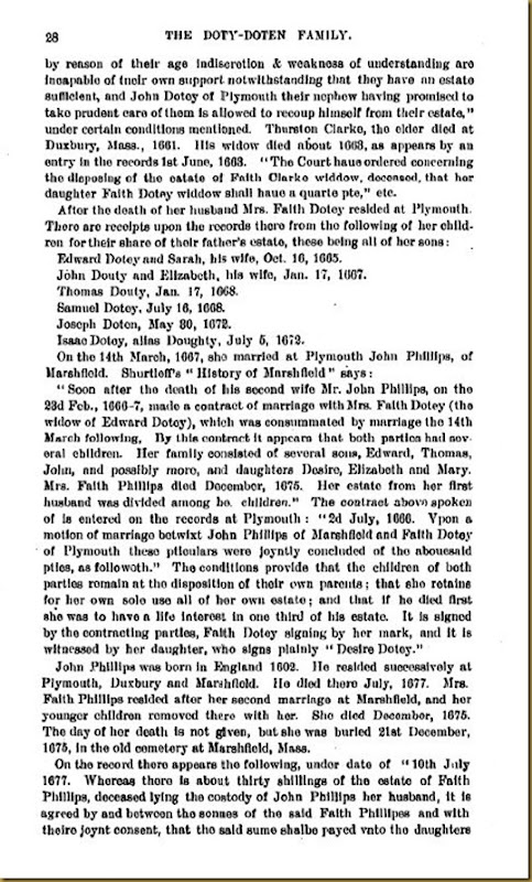 Doty-Doten Family In America - The Family of Edward Doty (23) Doty-Doten Family In America - The Family of Edward Doty (23)