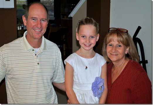 Halle with Grandma and Grandpa Cornell