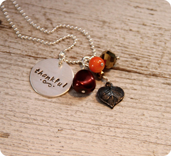 thankful necklace