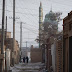 Snowy street in Turpan, Xinjiang