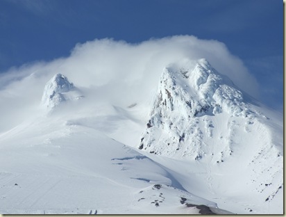 View of Mt Hood from the Lodge parking lot