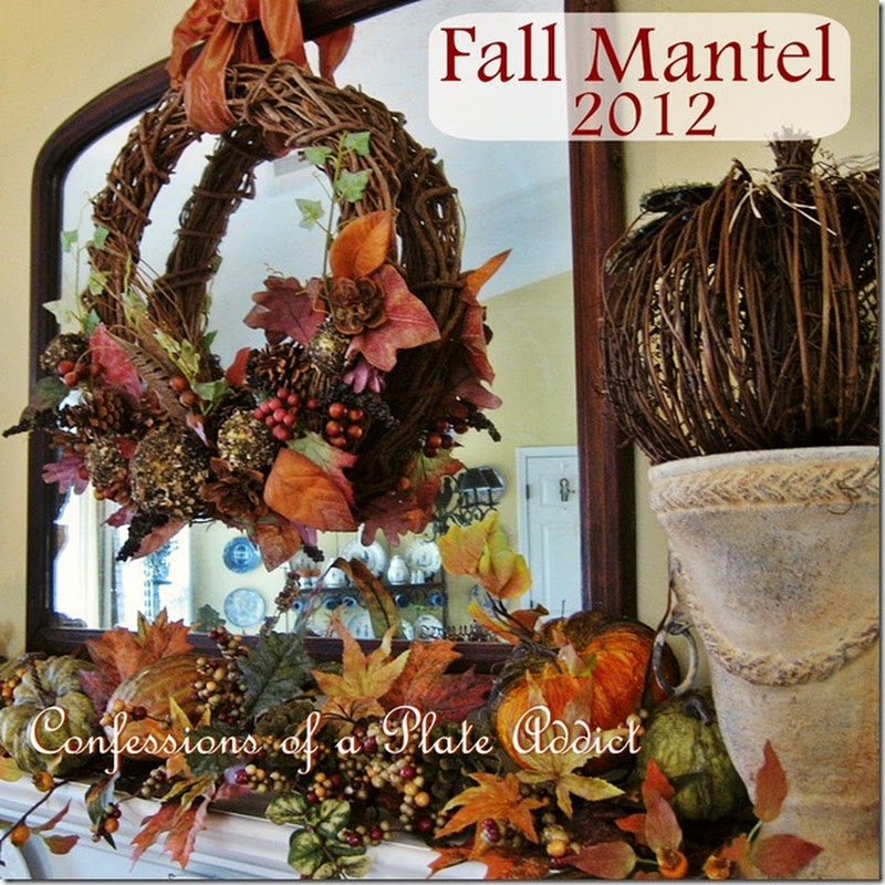 Natural Elements and Textures...My Fall Mantel