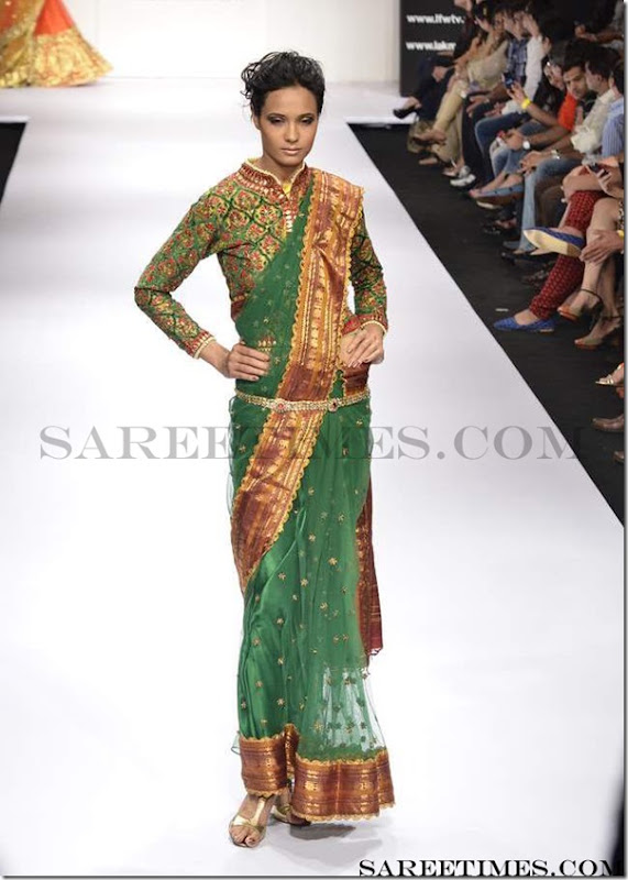 Preeti_S_Kumar_Green_Saree