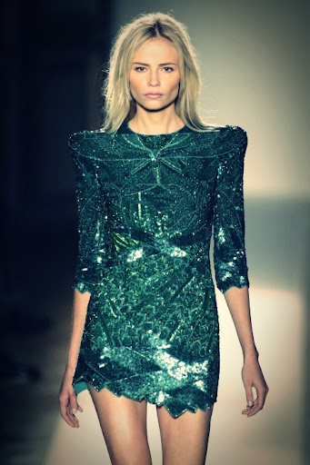 The way the light catches this dress is ephemeral; turquoise is almost a shade of emerald, here! (www.augustrush.tumblr.com)