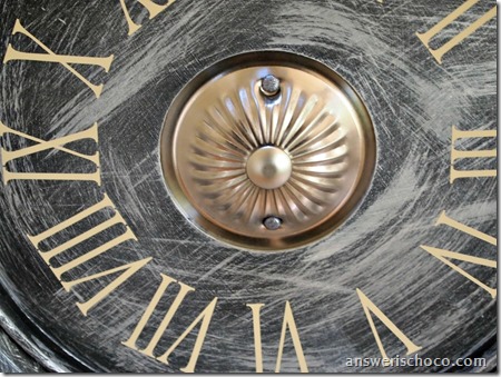 Vintage Faux Clock Closeup