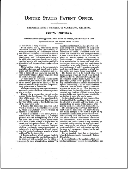 Frederick Emory Webster Patent Pg. 2 Frederick Emory Webster Patent Pg. 2