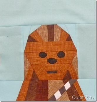 Paper pieced LEGO Chewbacca Paper pieced LEGO Chewbacca