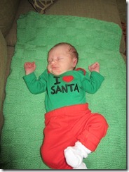 Zoey in Santa outfit