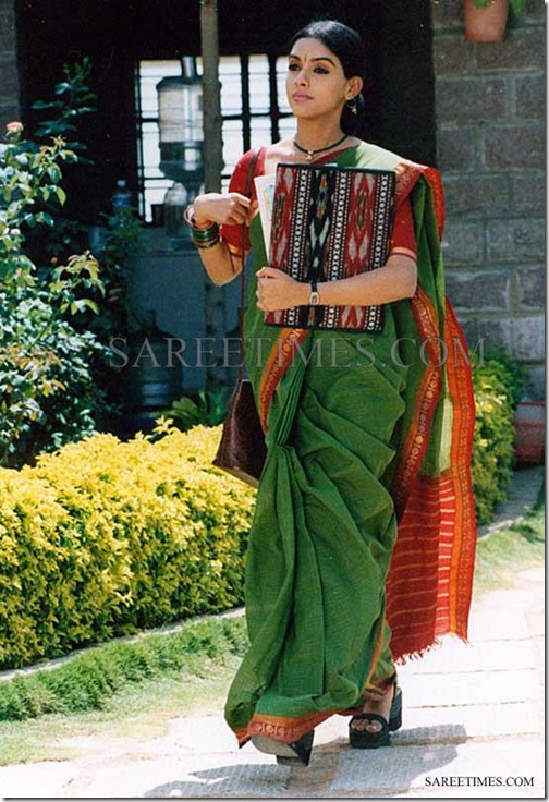 Asin_Green_Cotton_Saree
