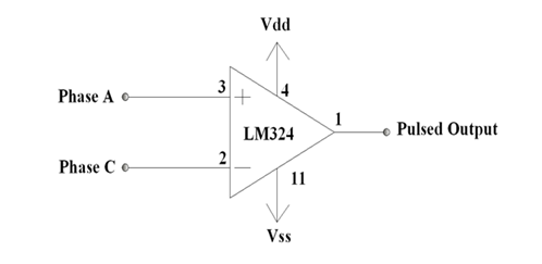 Typical comparator connection