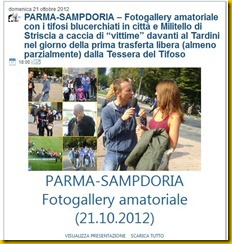 parma sampdoria fotogallery amatoriale