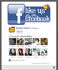 Widgets For Blogger-Facebook lightbox popup like box widget for blogger