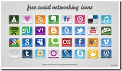 Free social networking icons Free social networking icons