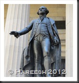 George Washington's statue at Federal Hall