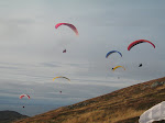 Ikke hver dag Storheia har så mange piloter på henget