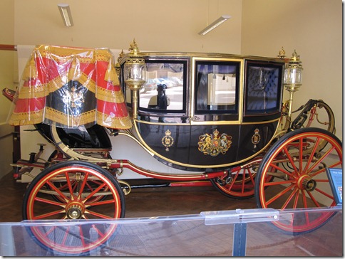 Glass Coach - famously known for taking Diana to the wedding