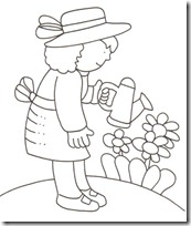 Dibujos para colorear siembra en primavera - Colorear dibujos infantiles