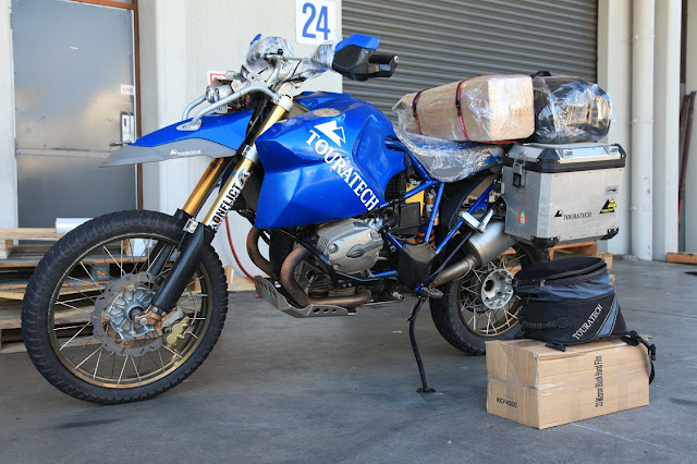 In Auckland Airport, bike is ready to ship to OZ.jpg.JPG